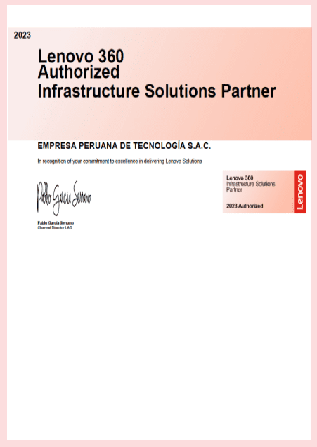 Partner Lenovo 360 Infraestructura