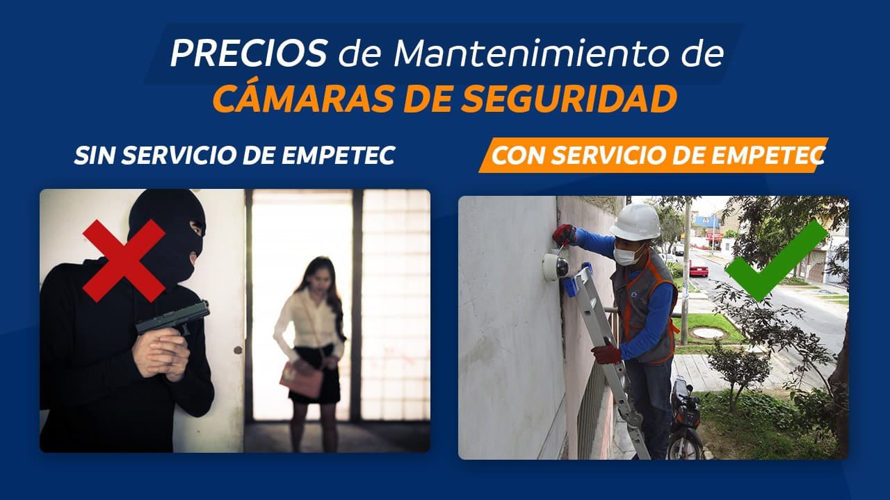 Banner mantenimiento de cámaras de seguridad